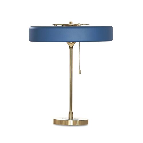 Bert Frank Revolve Tafellamp Messing Blauw