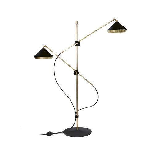 Bert Frank Shear Vloerlamp Messing Zwart