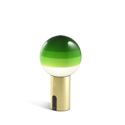 Marset Dipping Light Portable Tafellamp - Groen - Messing