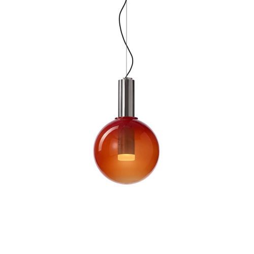 Bomma Phenomena Hanglamp - Small Ball - Rood - Zilver