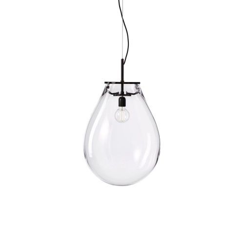 Bomma Tim Medium Hanglamp - Transparant - Zwart