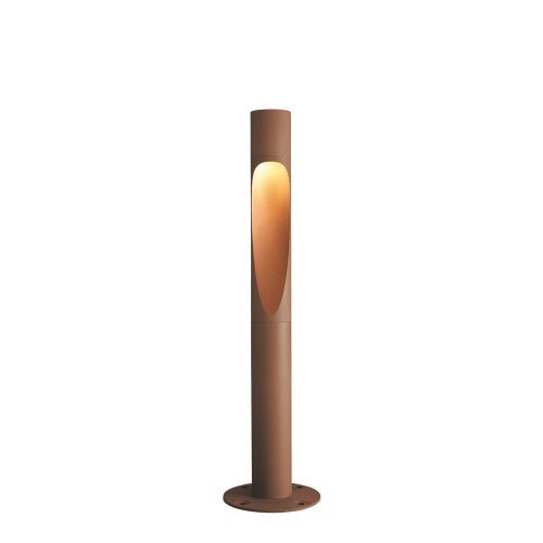 Louis Poulsen Flindt Bollard 1100 Vloerlamp - 4000K Vloerplaat - Bruin