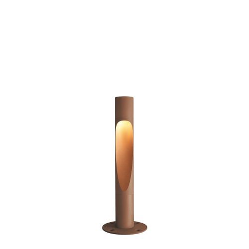 Louis Poulsen Flindt Bollard 800 Vloerlamp - 4000K Vloerplaat - Bruin