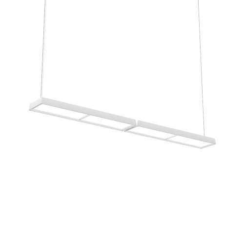 Louis Poulsen Slim Box Suspended Double Hanglamp - 3000K 5316lm Dali - Opal - Wit