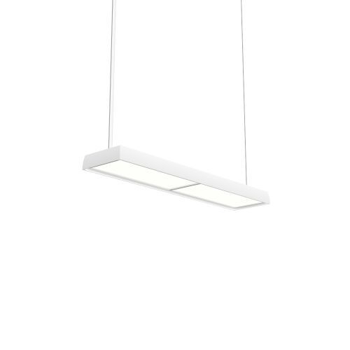 Louis Poulsen Slim Box Suspended Single Hanglamp - 3000K 3283lm Dali - Micro Prismatic - Wit