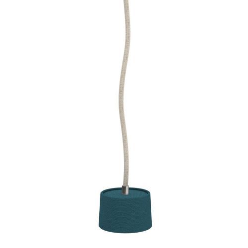 Ethimo Gaia Oplaadbare Hanglamp Teak Ottanio Blauw