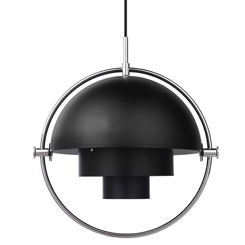 Gubi Multi-Lite hanglamp chroom-zwart