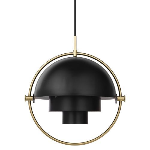 Gubi Multi-Lite hanglamp messing-zwart