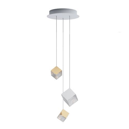 Bomma Pyrite 3 pcs Hanglamp 2x goud 1x zilver