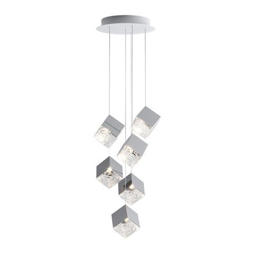 Bomma Pyrite 6 pcs Hanglamp Zilver