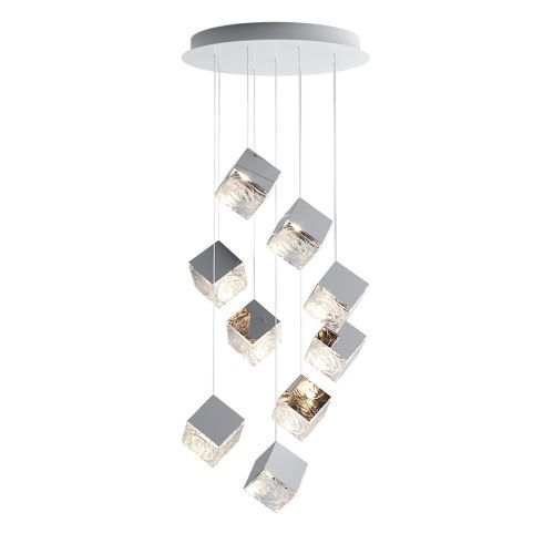 Bomma Pyrite 9 pcs Hanglamp Zilver