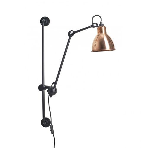 DCW Editions Lampe Gras N210 Round Wandlamp - Rauw koper