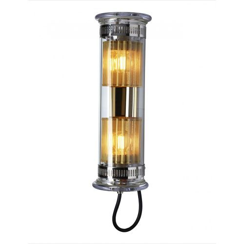 DCW Editions In The Tube 100-350 Wandlamp - Zilver - Gouden mesh - Transparante stop