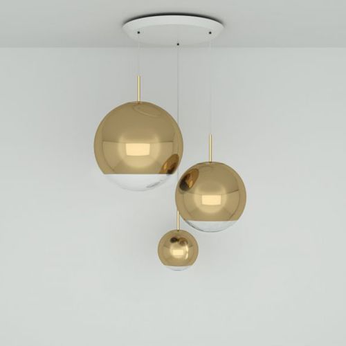 Tom Dixon Mirror Ball Range Round LED Hanglamp Goud
