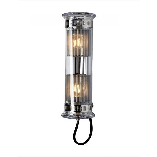 DCW Editions In The Tube 100-350 Wandlamp - Zilver - Zilveren mesh - Transparante stop