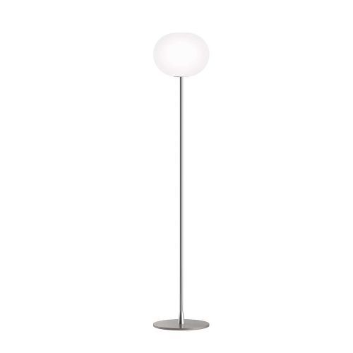 Flos Glo-Ball F2 vloerlamp zilver