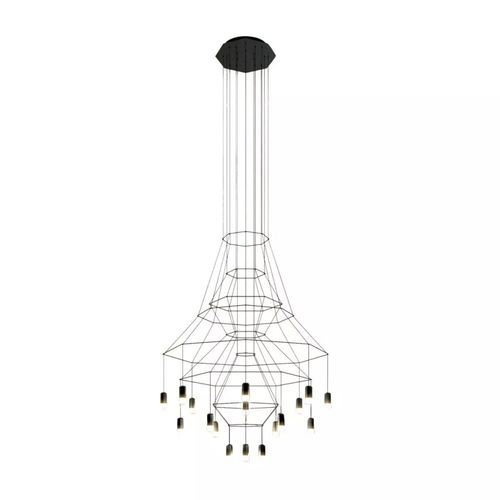 Vibia Wireflow Chandelier Kroonluchter 0315 Zwart