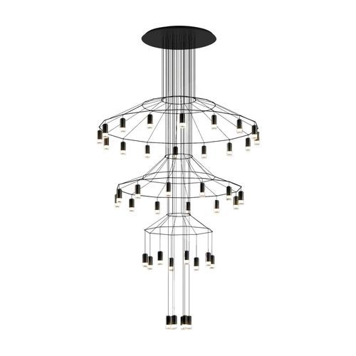 Vibia Wireflow Chandelier Kroonluchter 0378 Zwart