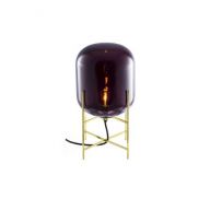 Pulpo Oda Small Vloerlamp - Aubergine - Messing