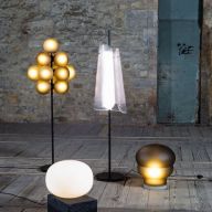 Pulpo Stellar Grape Big Vloerlamp - Grijs - Champagne