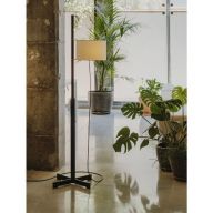 Santa & Cole TMM Vloerlamp - Walnoot - Wit
