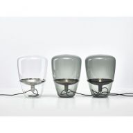Brokis Balloon Medium Vloerlamp - Zwart - Rookgrijs