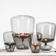 Brokis Balloon Large Vloerlamp - Zwart - Rookgrijs