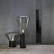 Brokis Muffin Medium Vloerlamp - Walnoot - Rookgrijs