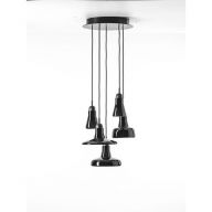 Brokis Shadows Hanglamp Set Ring - Zwart - Glanzend zwart