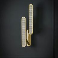 Bert Frank Colt Double Right Wandlamp - Messing