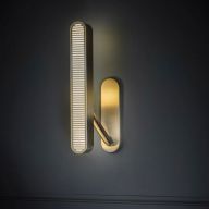 Bert Frank Colt Single Right Wandlamp - Messing