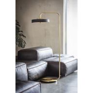 Bert Frank Revolve Vloerlamp - Messing - Zwart