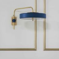 Bert Frank Revolve Wandlamp - Messing - Wit