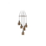 Bert Frank Riddle Cluster 5 Hanglamp - Messing - Zwart 