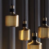 Bert Frank Riddle Cluster 5 Hanglamp - Messing - Zwart 