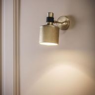 Bert Frank Riddle Single Wandlamp - Messing - Zwart