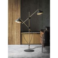 Bert Frank Shear Vloerlamp - Messing - Wit 