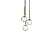 Nuura Miira 3 Hanglamp - Messing - Transparant