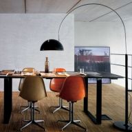 Oluce Coupe 3320 R Vloerlamp - Zwart