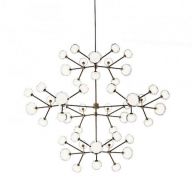 Tooy Nabila 48 Hanglamp - Zwart - Messing