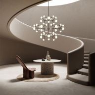 Tooy Nabila 10 Hanglamp - Zwart - Messing