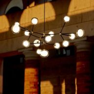 Tooy Nabila 12 Hanglamp - Zwart - Messing