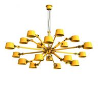 Tonone Bolt Chandelier 18 arms Hanglamp - Geel