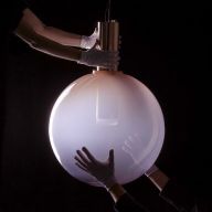 Bomma Phenomena Hanglamp - Small Ball - Gerookt - Goud