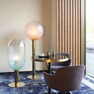 Bomma Phenomena Vloerlamp - Large Ball - Roze - Goud