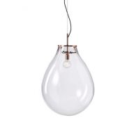 Bomma Tim Large Hanglamp - Transparant - Koper