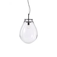 Bomma Tim Medium Hanglamp - Transparant - Zwart