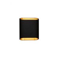 Modular Trapz LED Wandlamp - Zwart - Goud