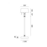 Tonone Bolt Table Standard Tafellamp - Roze