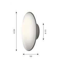 Louis Poulsen AJ Eklipta 350 Wandlamp - Wit